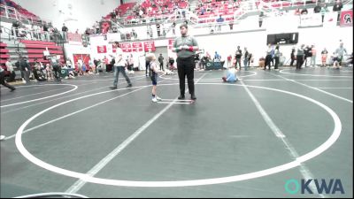 52-55 lbs Rr Rnd 1 - Reagan Leforce, Redskins Wrestling Club vs Obadiah Boyd, Harrah Little League Wrestling