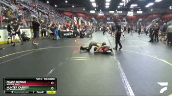 90 lbs Cons. Round 1 - Hunter Cassidy, Big Rapids Cardinals vs Chase Diesing, Bedford GLWC