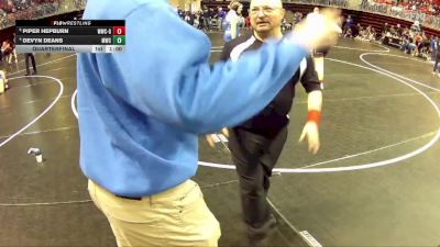 185 lbs Quarterfinal - Piper Hepburn, Waverly Wrestling Club - Girls vs Devyn Deans, Mustang Wrestling Club