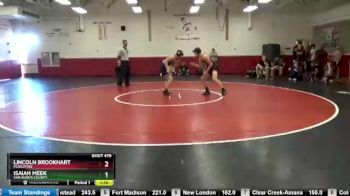 132 lbs Semifinal - Lincoln Brookhart, Muscatine vs Isaiah Meek, Van Buren County