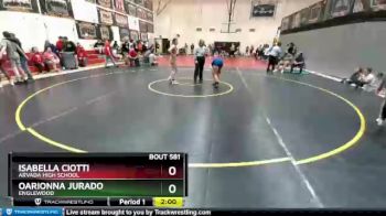 127 Girls Round 5 - Isabella Ciotti, Arvada High School vs Oarionna Jurado, Englewood