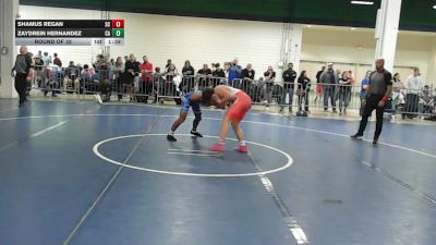 132 lbs Round Of 32 - Shamus Regan, SC vs Zaydrein Hernandez, CA
