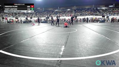 140 lbs Consi Of 8 #1 - Preston Plunk, Coweta Tiger Wrestling vs Chett Ledford, Standfast