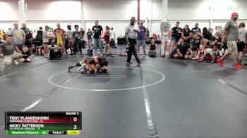 72 lbs Round 5 (6 Team) - Nicky Patterson, U2 Upstate Uprising vs Troy Plankenhorn, Warhawks Wrestling