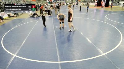 Junior Boys - 190 lbs Cons. Round 5 - Robert Seth Montierth, Utah vs Kal-El Fluckiger, Valiant Wrestling Club