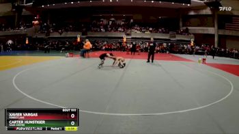 70 lbs Champ. Round 1 - Xavier Vargas, Forest Lake vs Carter Hunstiger, Sauk Centre