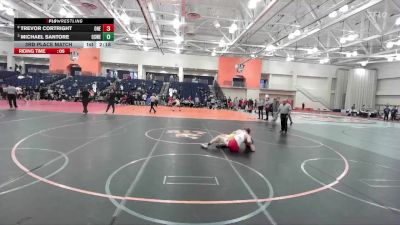 141 lbs 3rd Place Match - Trevor Cortright, Oneonta State vs Michael Santore, Oswego State