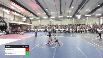 50 lbs Rr Rnd 3 - Colten Black, Ravage WC vs Max Cordova, Sierra Grande Panthers