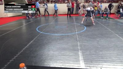 135_B lbs Quarterfinal - Lucas Zuercher, Nazareth vs Ryhder Obenrader, Reynolds