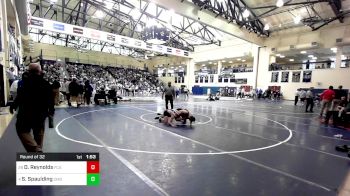 127 lbs Round Of 32 - Dom Reynolds, Faith Christian Academy vs Sammy Spaulding, Camden Catholic