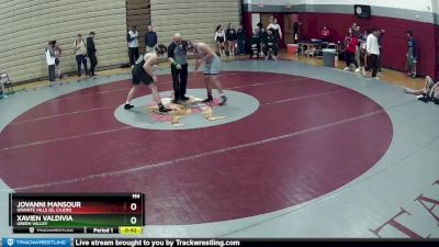 190 lbs Cons. Round 5 - Jovanni Mansour, Granite Hills (El Cajon) vs Xavien Valdivia, Green Valley