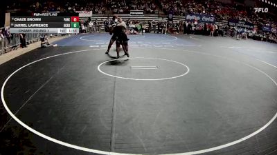 D 1 285 lbs Champ. Round 1 - Jarrel Lawrence, Acadiana vs Chaze Brown, Parkway