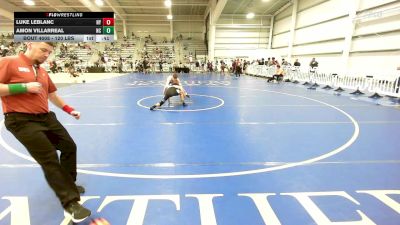 120 lbs Consi Of 64 #1 - Luke LeBlanc, NY vs Amon Villarreal, NC
