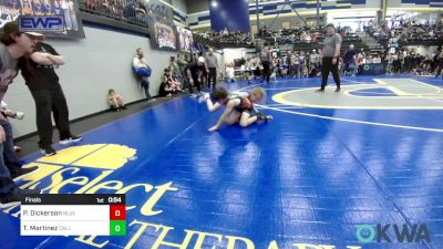 49 lbs Final - Preslie Dickerson, Blue Devil Wrestling vs Teagen Martinez, Carl Albert