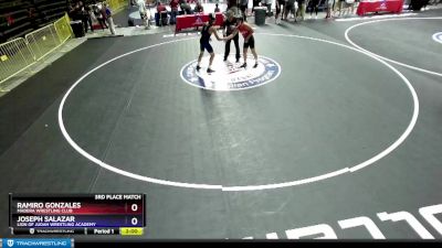 125 lbs 3rd Place Match - Ramiro Gonzales, Madera Wrestling Club vs Joseph Salazar, Lion Of Judah Wrestling Academy