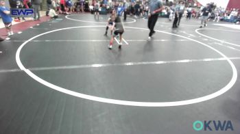 52 lbs Quarterfinal - Ky Kemble, Ponca City Wildcat Wrestling vs Luca Daniels, Winfield Youth Wrestling Club