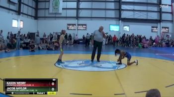 80 lbs Semis (4 Team) - Jacob Naylor, HEADHUNTERS WRESTLING CLUB vs Kason Wesby, LEXINGTON WRESTLING CLUB