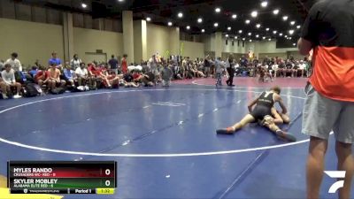 120 lbs Round 1 (6 Team) - Myles Rando, Crusaders WC- Red vs Skyler Mobley, Alabama Elite Red