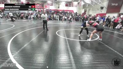 130 lbs Champ. Round 1 - Dana Barhoush, Milpitas vs Madison Harmon, Hollister High School