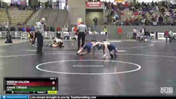 AA 106 lbs 5th Place Match - Chase Creque, Siegel vs Sebron Colson, Blackman