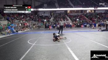 64 lbs Cons. Round 2 - Charlie Becker, Junction City vs Elliot Nielsen, The Best Wrestler
