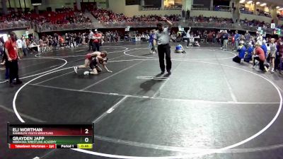 95 lbs Champ. Round 2 - Grayden Japp, Nebraska Wrestling Academy vs Eli Wortman, Randolph Youth Wrestling