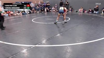 94 lbs Quarterfinal - Aurora Hernandez, Fighting Squirrels Wrestling Club vs Katelynn Clark, Team Real Life Wrestling