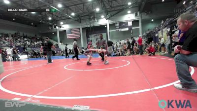 58 lbs Rr Rnd 1 - Mackenzie Woods, Warhorse Wrestling Club vs Delilah Stark, Tiger Trained Wrestling