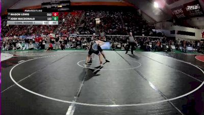 6A 138 lbs Cons. Round 1 - Josh Macdonald, Lake City vs Mason Lewis, Caldwell