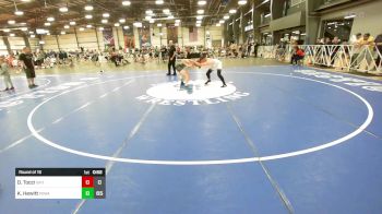 150 lbs Round Of 16 - Dominic Tocci, Grit Mat Club Blue vs Keegan Hewitt, POWA