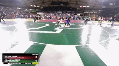 86 lbs Champ. Round 2 - Julian Tovar, Victory Wrestling-Central WA vs Julian Sanchez, Forks Wrestling Club