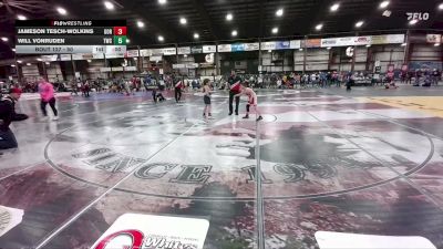 90 lbs 2nd Place Match - Benton Wecker, St. Mary`s Cardinals WC vs Nolan Cowan, MATPAC Wrestling