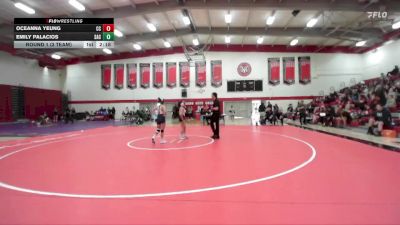 103 lbs Round 1 (3 Team) - Oceanna Yeung, Cerritos College vs Emily Palacios, Santa Ana College