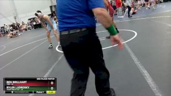 144 lbs Placement (4 Team) - Ben Brillhart, TSB vs Ryler Ludrosky, Team Shutt GT