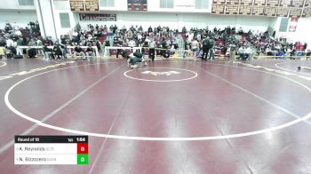 157 lbs Round Of 16 - Kaelib Reynolds, Greater Lawrence vs Nick Bizzozero, Duxbury