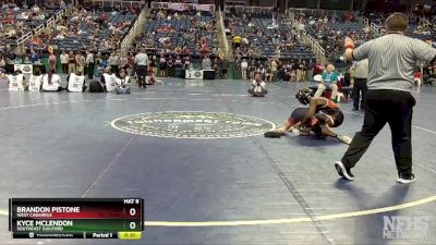 4A 150 lbs Cons. Round 2 - Brandon Pistone, West Cabarrus vs Kyce McLendon, Southeast Guilford