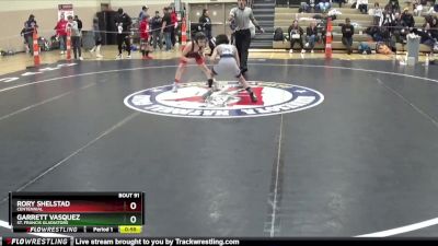 65 lbs Cons. Round 5 - Rory Shelstad, Centennial vs Garrett Vasquez, St. Francis Gladiators