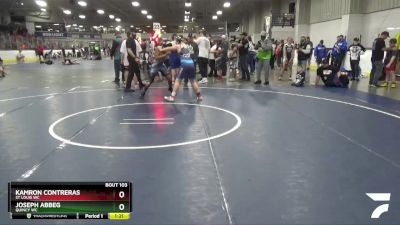 133 lbs Cons. Round 5 - Kamron Contreras, St Louis WC vs Joseph Abbeg, Quincy WC