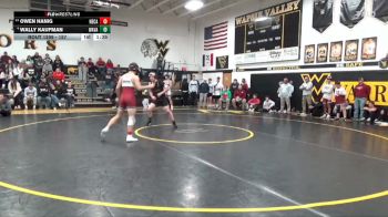 157 lbs 5th Place Match - Owen Hanig, Newman Catholic vs Wally Kaufman, Wapsie Valley