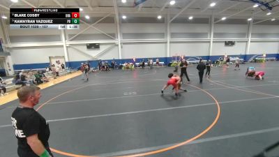 157 lbs 3rd Place Match - Blake Cosby, Unattached vs Kawayran Vazquez, Unattached