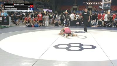 100 lbs Cons. Quarters - Sky Ramos, Hawaii vs Kyrian Perez, Oklahoma