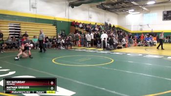 120 lbs Cons. Round 2 - Nathan Grieger, Avon Lake vs Kiy Saturday, Colerain