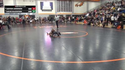 54 lbs Quarterfinal - Ashton Andersen, Big Game Wrestling Club vs Lucas Blackford, Springville Gold Medal Wrestli