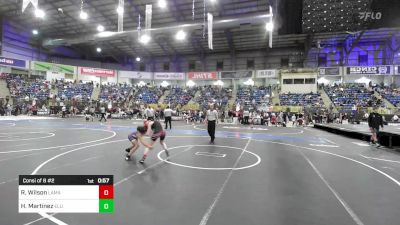 94 lbs Consi Of 8 #2 - River Wilson, Lamar Middle School vs Hailey Martinez, Ellicott