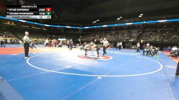 138 Class 1 lbs Champ. Round 1 - Rylee Dupignac, Lathrop vs Tucker Schroeder, Fatima