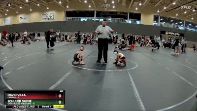 48 lbs Round 3 - David Villa, Cali Red vs Schuler Sayne, Crossroads Wrestling