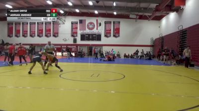 125 lbs Semifinal - Alijah Ortiz, Fresno City College vs Adrian Jimenez, Cerritos College