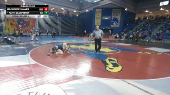 135 lbs Cons. Round 4 - MacKenzie Shaver, Union Pines vs Faith Gladfelter, Delone Catholic