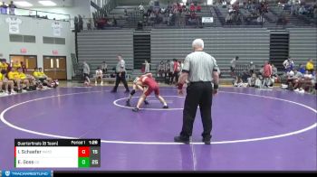 120 lbs Quarterfinals (8 Team) - Eddie Goss, Center Grove vs Isaiah Schaefer, Evansville Mater Dei