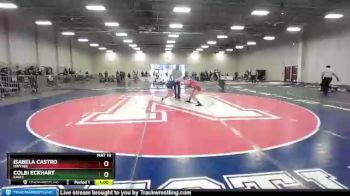 114 lbs Cons. Round 2 - Colbi Eckhart, Eagle vs Isabela Castro, Owyhee